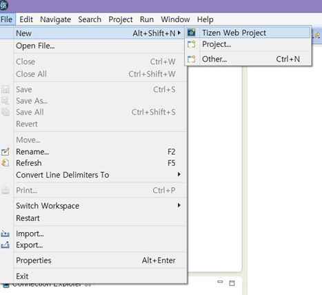 New Tizen Web project